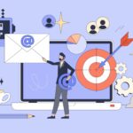 Automated,Email,Marketing,Solution,Tools,Tiny,Person,Neubrutalism,Concept.,Effective